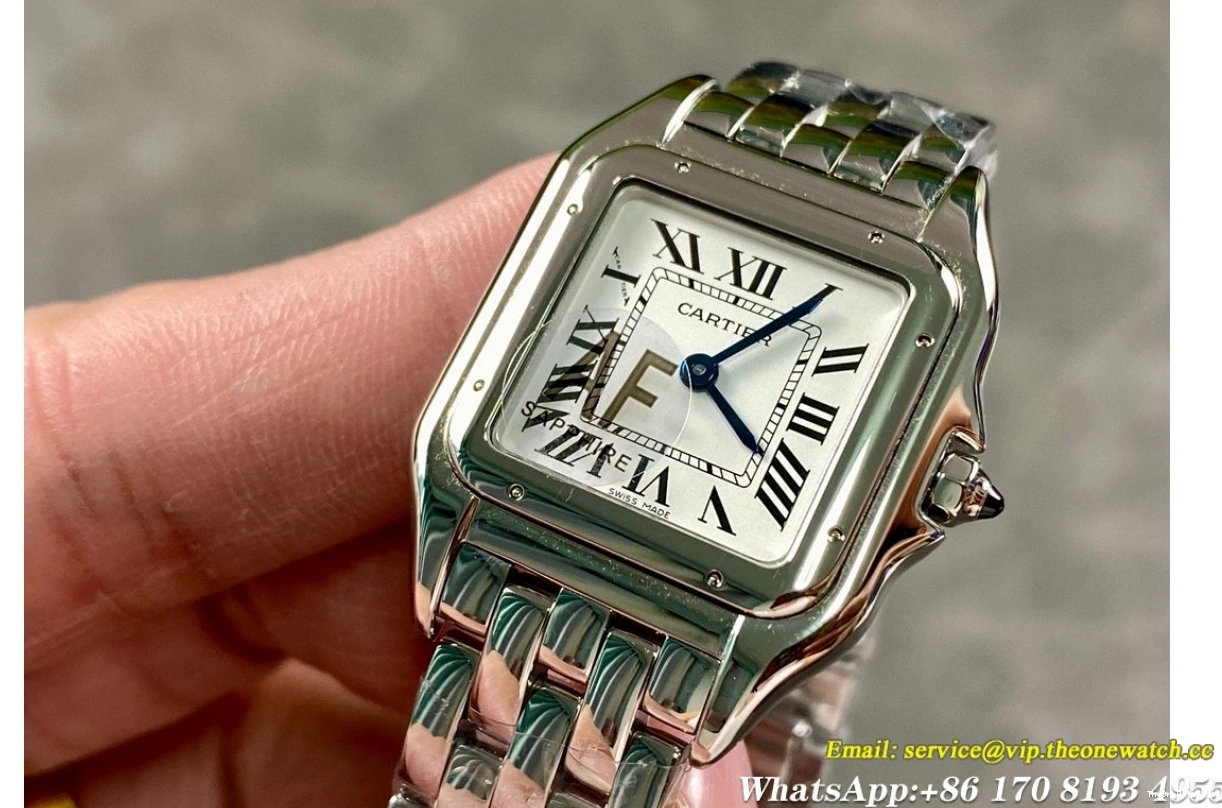 SS Ladies White Panthere De 27mm Quartz AF Secrete SS 0318